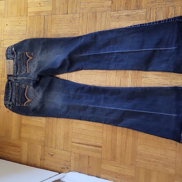 PRE-LOVED BONGO LOW-RISE FLARE DENIM JEANS-1 - Picture 2 of 8